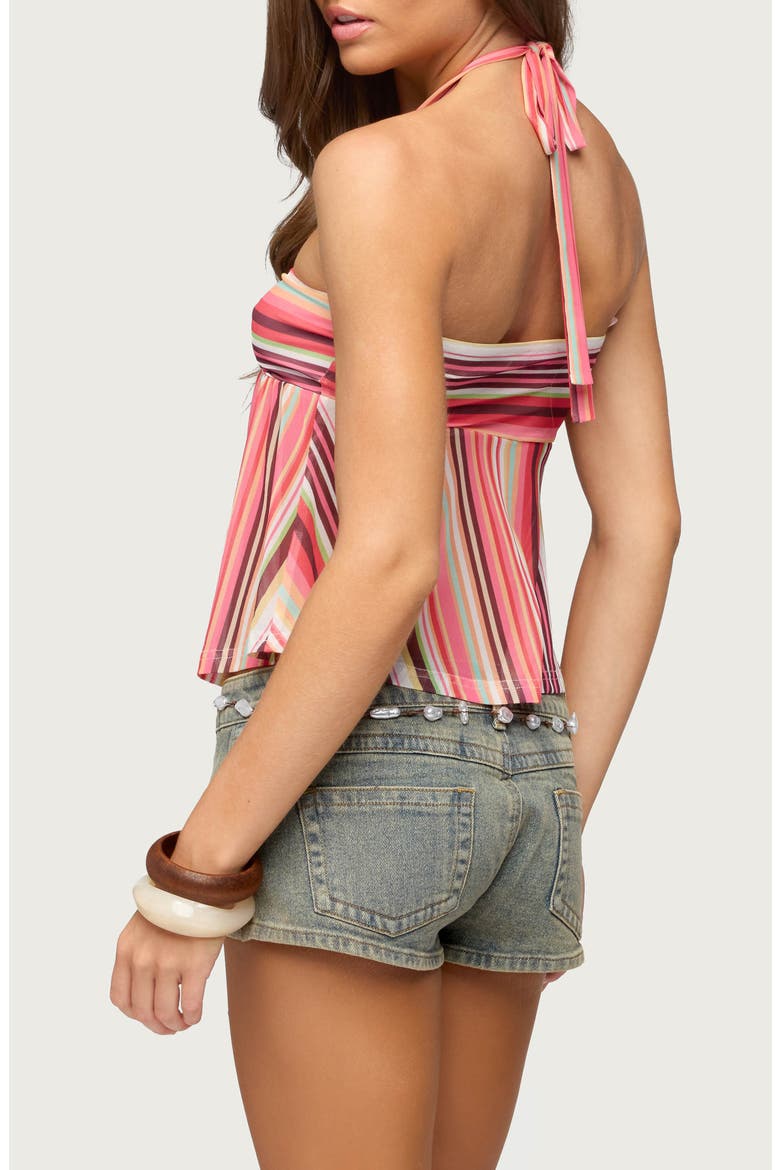 Fernanda Striped Halter Top, Alternate, color, MIX
