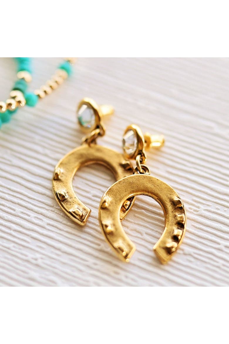 Wilder Earrings, Alternate, color, Gold