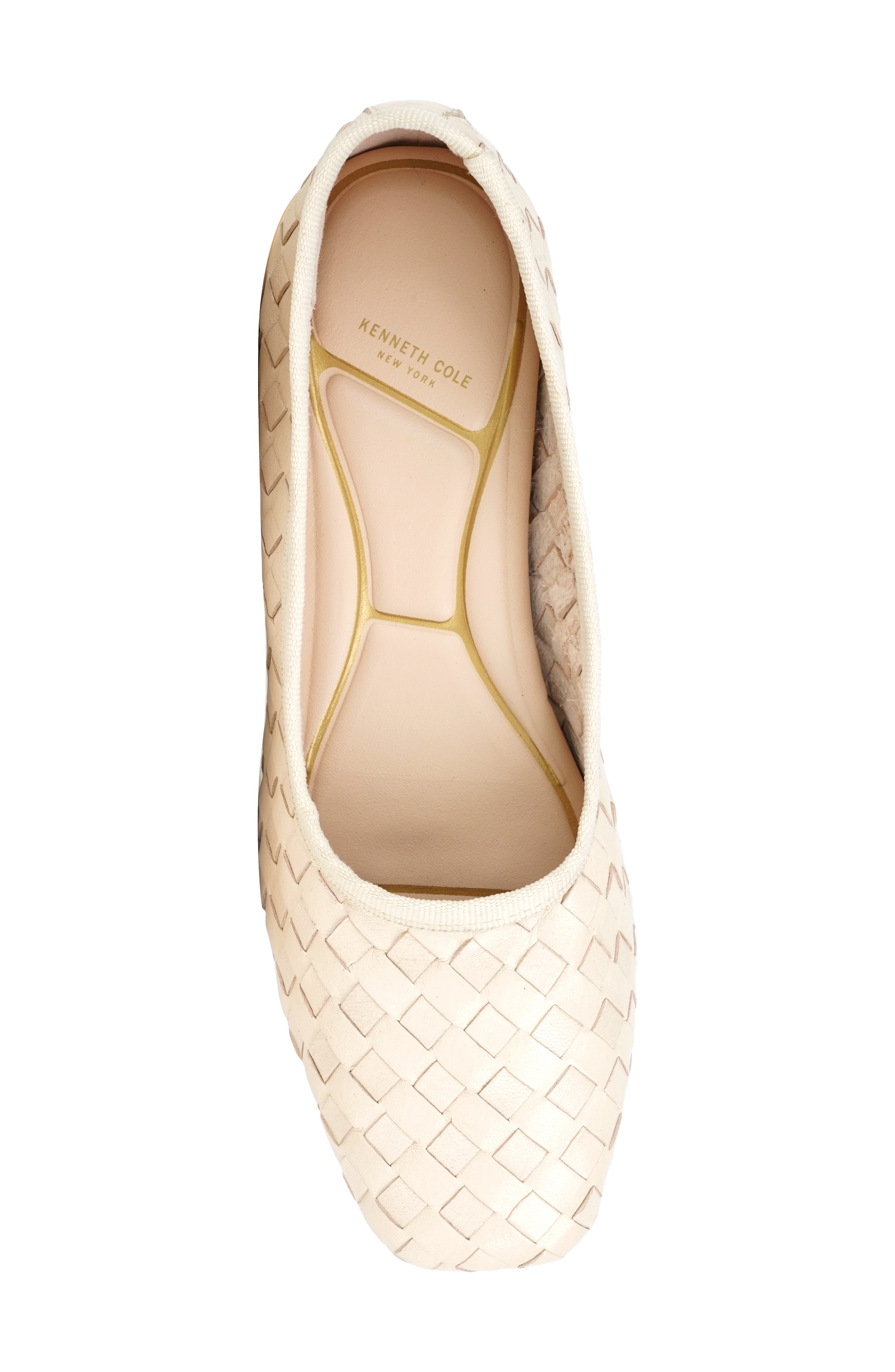 Birdie Woven Leather Pump, Alternate, color, ECRU WOVEN LEATHER