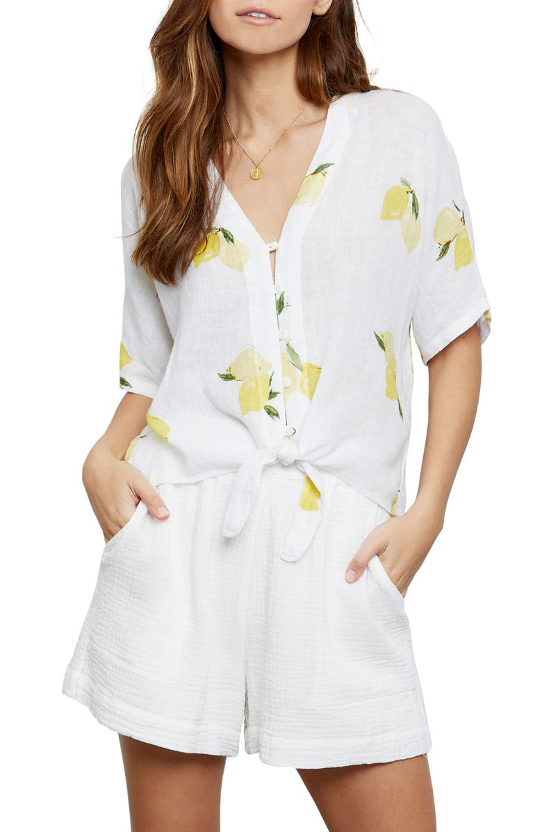 Rails Thea Tie Waist Blouse, Main, color, 