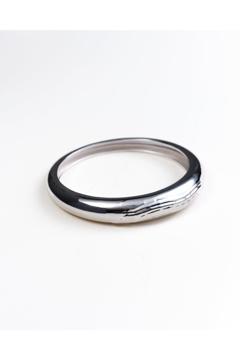 Ruby Texture Bangle, Main, color, Recycled Sterling Silver