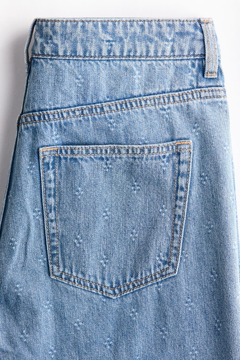 Wide High Waist Jeans, Alternate, color, Denim blue