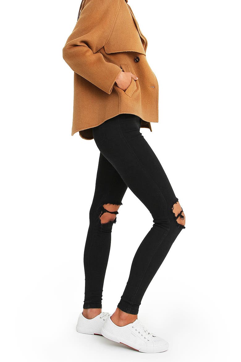 I'm Yours Double Breasted Wool Blend Coat, Alternate, color, CAMEL