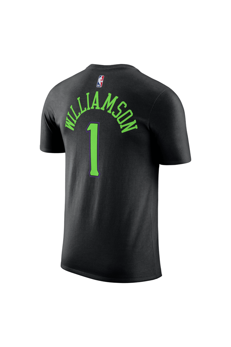Unisex Nike Zion Williamson Black New Orleans Pelicans 2025/26 City Edition Name & Number T-Shirt, Alternate, color, Black