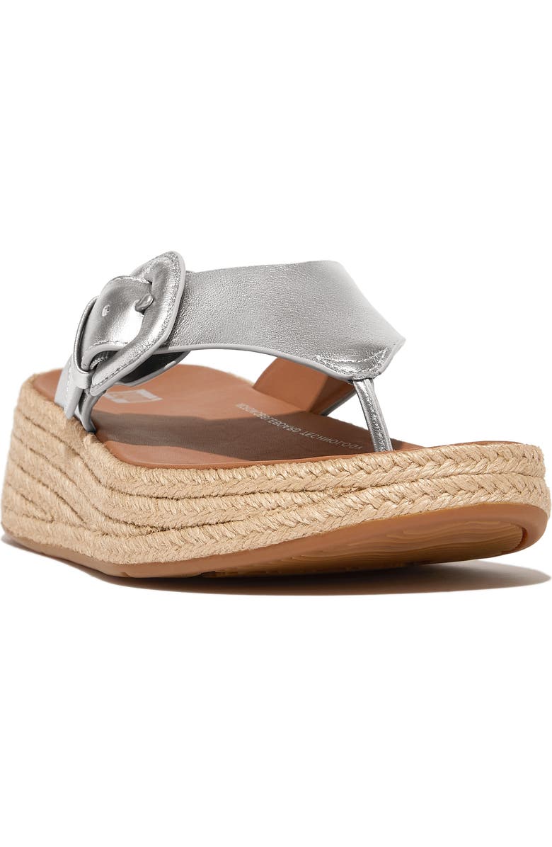 FitFlop F-Mode Espadarille Platform Wedge Flip Flop, Main, color,