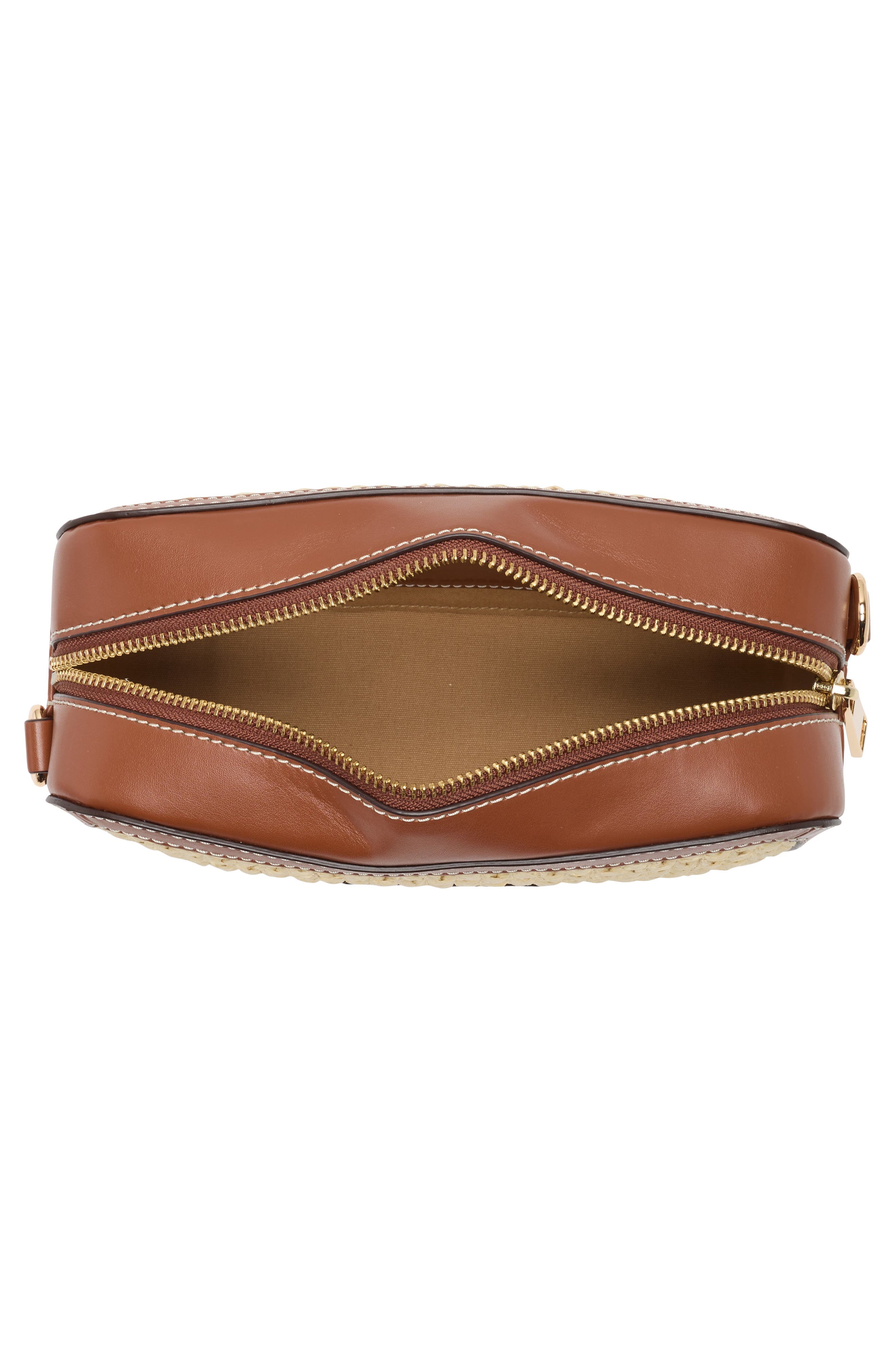 Marc Jacobs Straw Camera Crossbody Bag, Alternate, color, Natural
