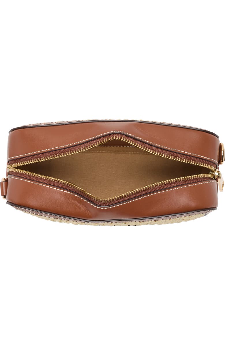 Marc Jacobs Straw Camera Crossbody Bag, Alternate, color, Natural