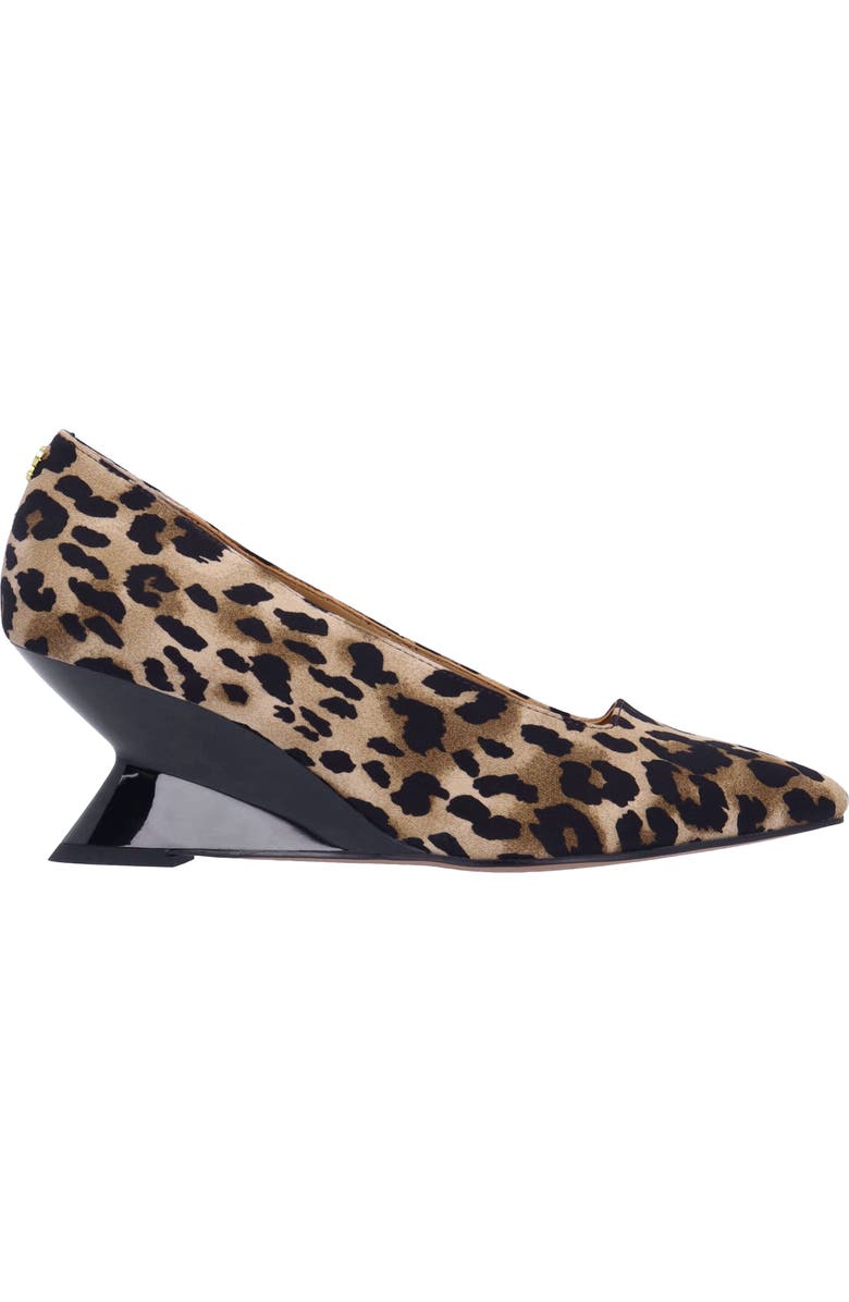 J. Reneé Anisha Pointed Toe Wedge Pump, Alternate, color, Brown/ Black