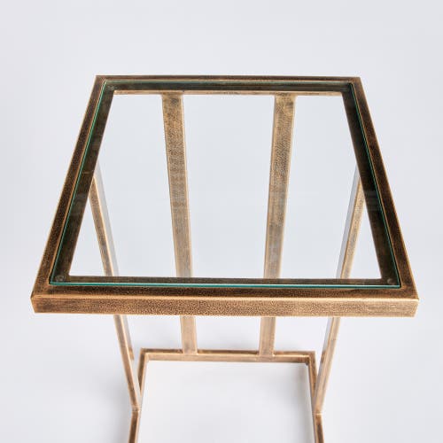 Napa Home & Garden Kinsley Side Accent Table In Gold