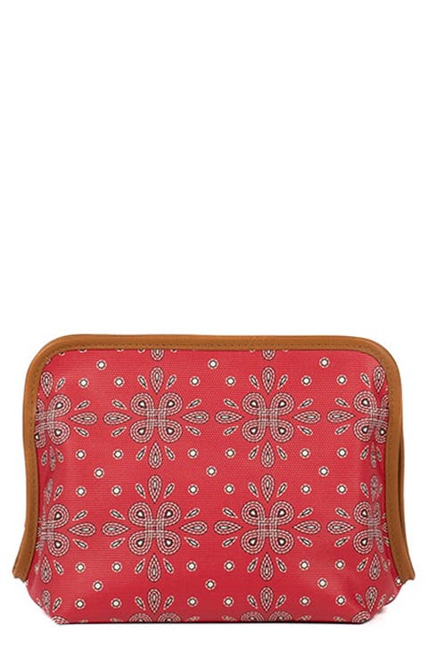Beauty Coated Canvas Cosmetics Pouch