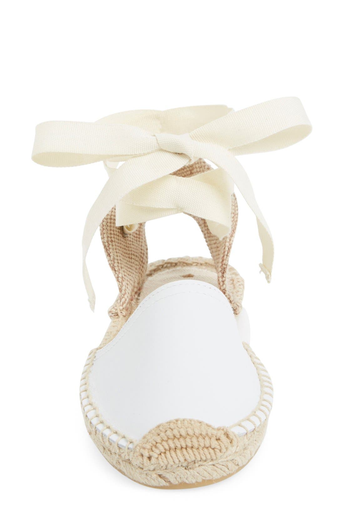 Espadrille Sandal, Alternate, color, WHITE