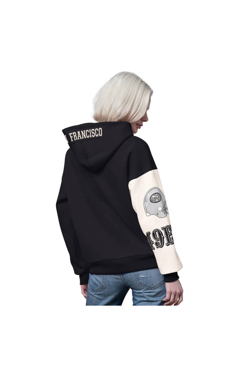 STARTER Women's Starter  Black San Francisco 49ers 4th Down Full-Zip Hoodie, Alternate, color, Black