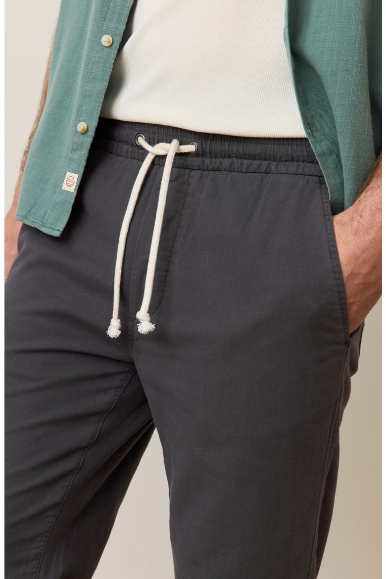 Saturday Stretch Cotton Beach Pants, Alternate, color, FADED BLACK