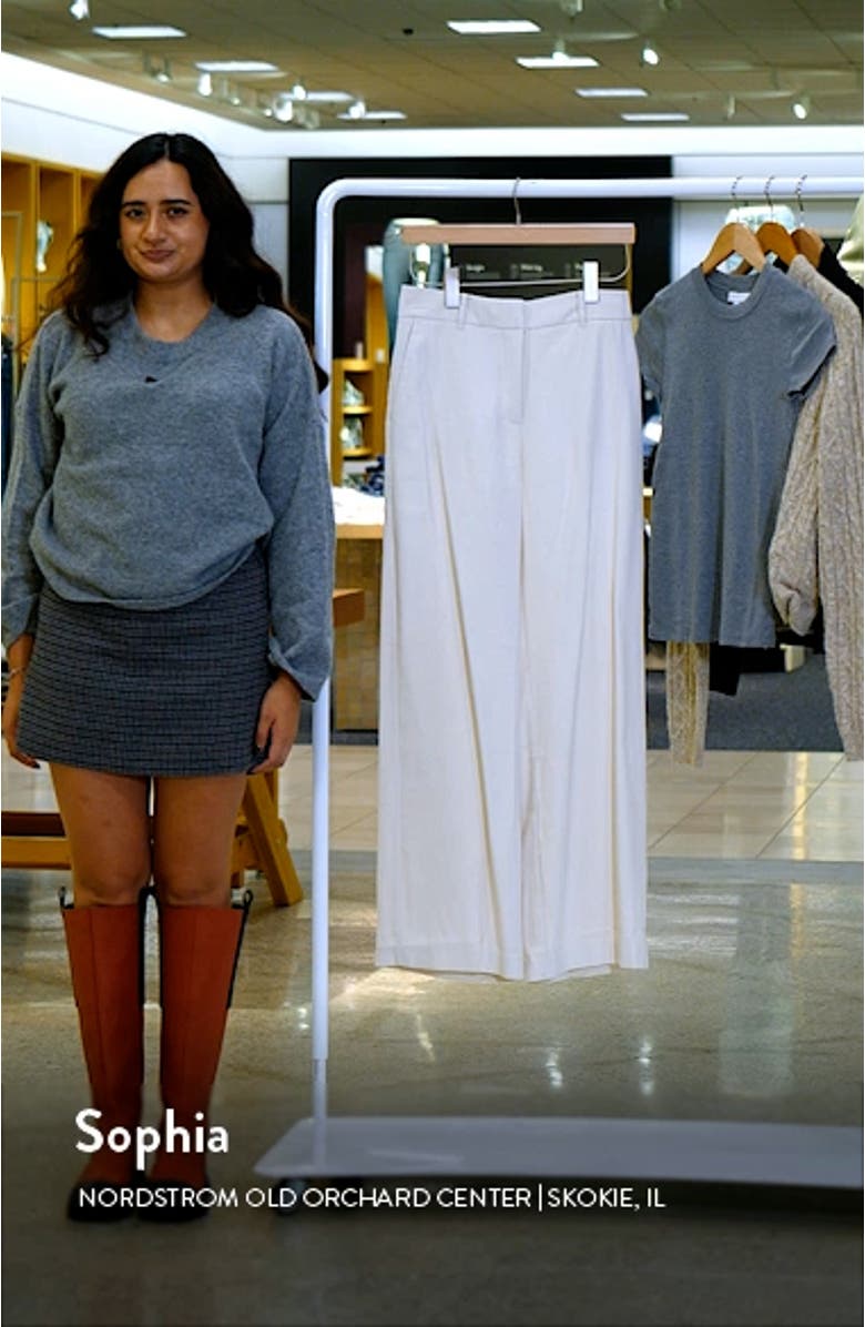 Creased Wide Leg Pants, sales video thumbnail