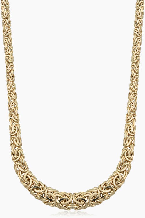 Oradina 10k Gold Byzantine Graduated Necklace In Yellow Gold