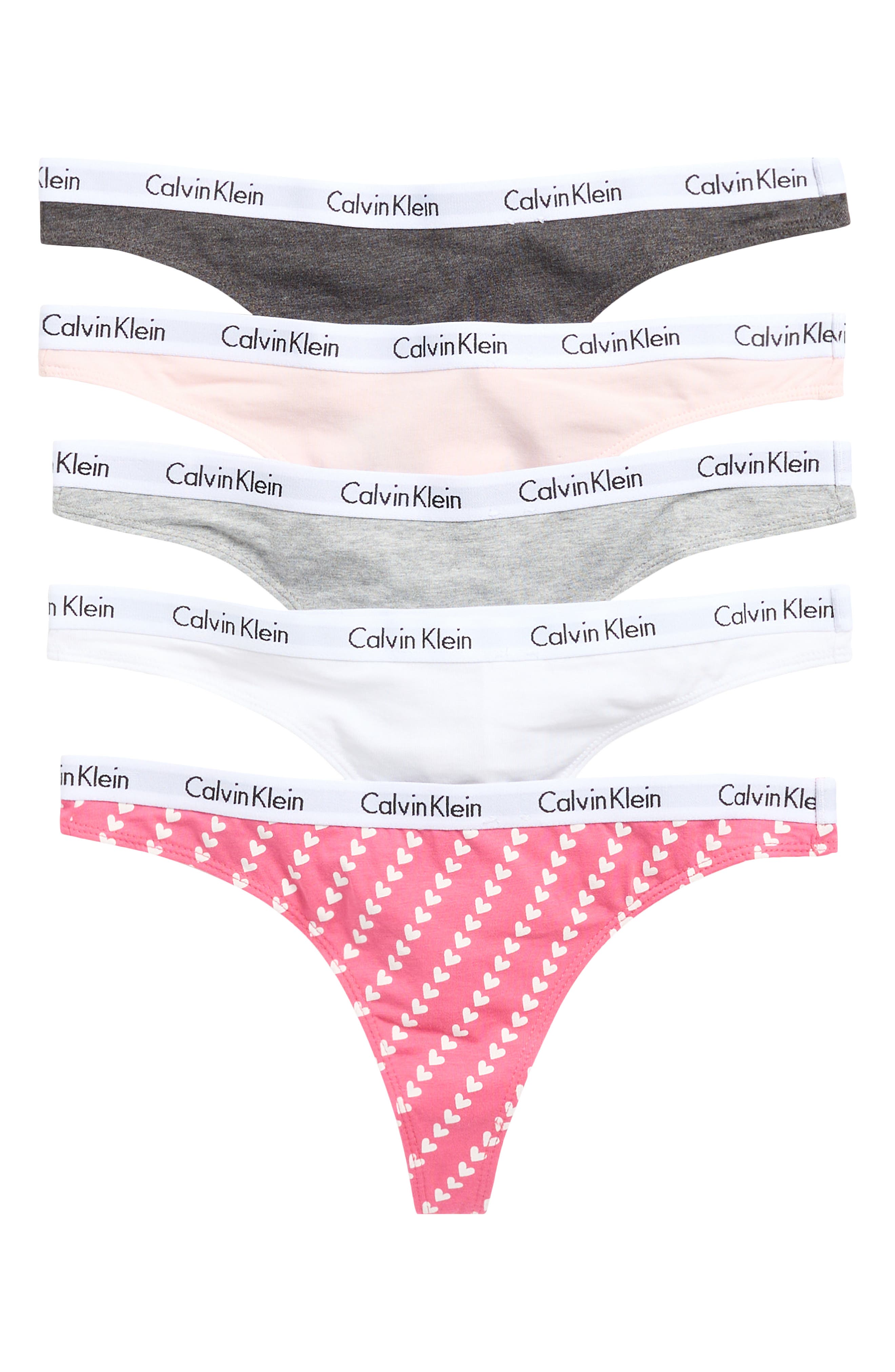 Calvin Klein Logo Thongs - Pack of 5