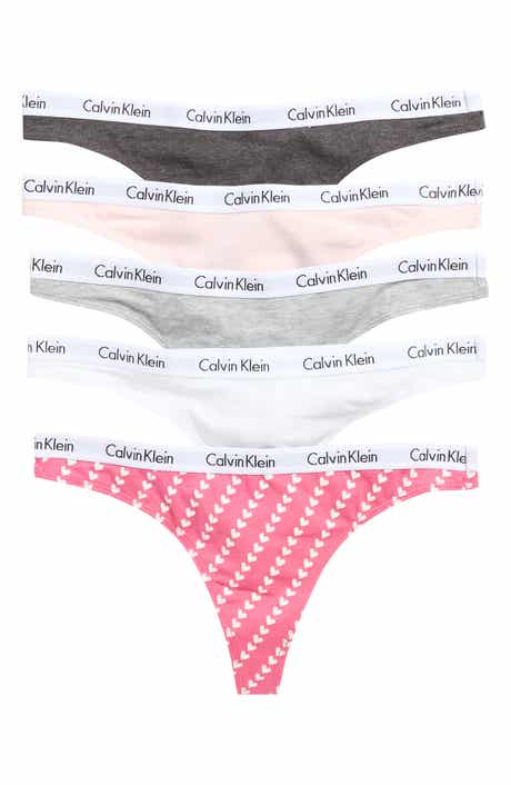 Calvin Klein Logo Thongs - Pack of 5