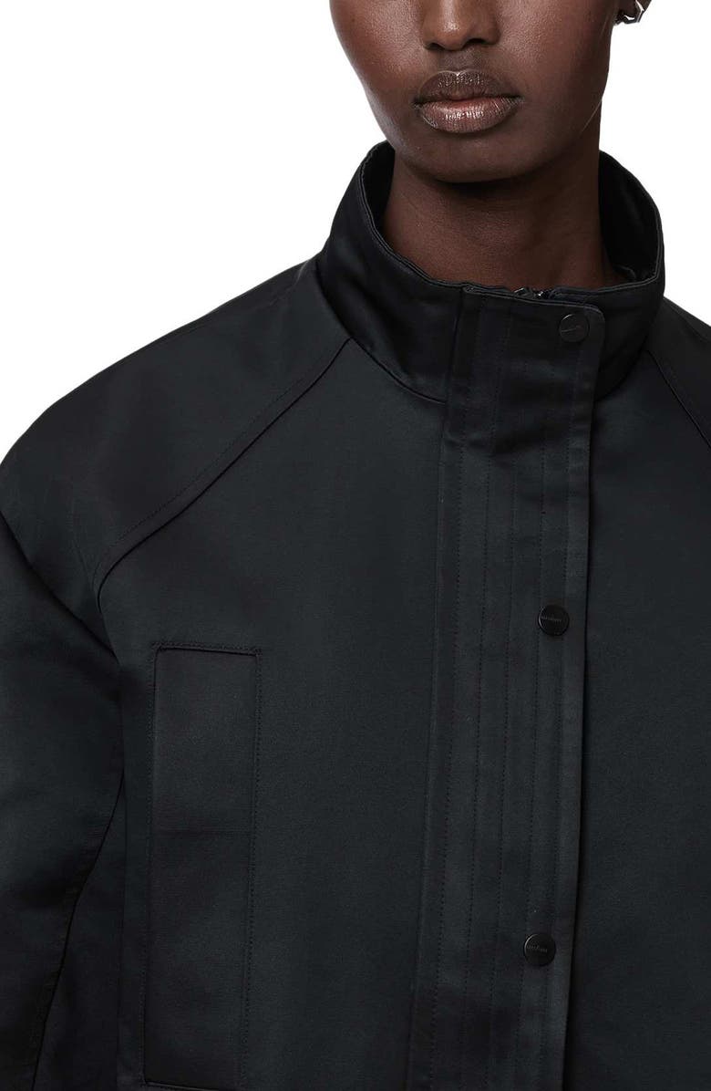 AllSaints Oversize Luellah Jacket, Alternate, color, Black