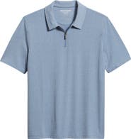 Johnston & Murphy Finn Rib Zip Polo