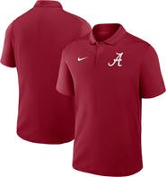 Nike Men's Nike Crimson Alabama Crimson Tide Primetime Victory Primary Logo Performance Polo
