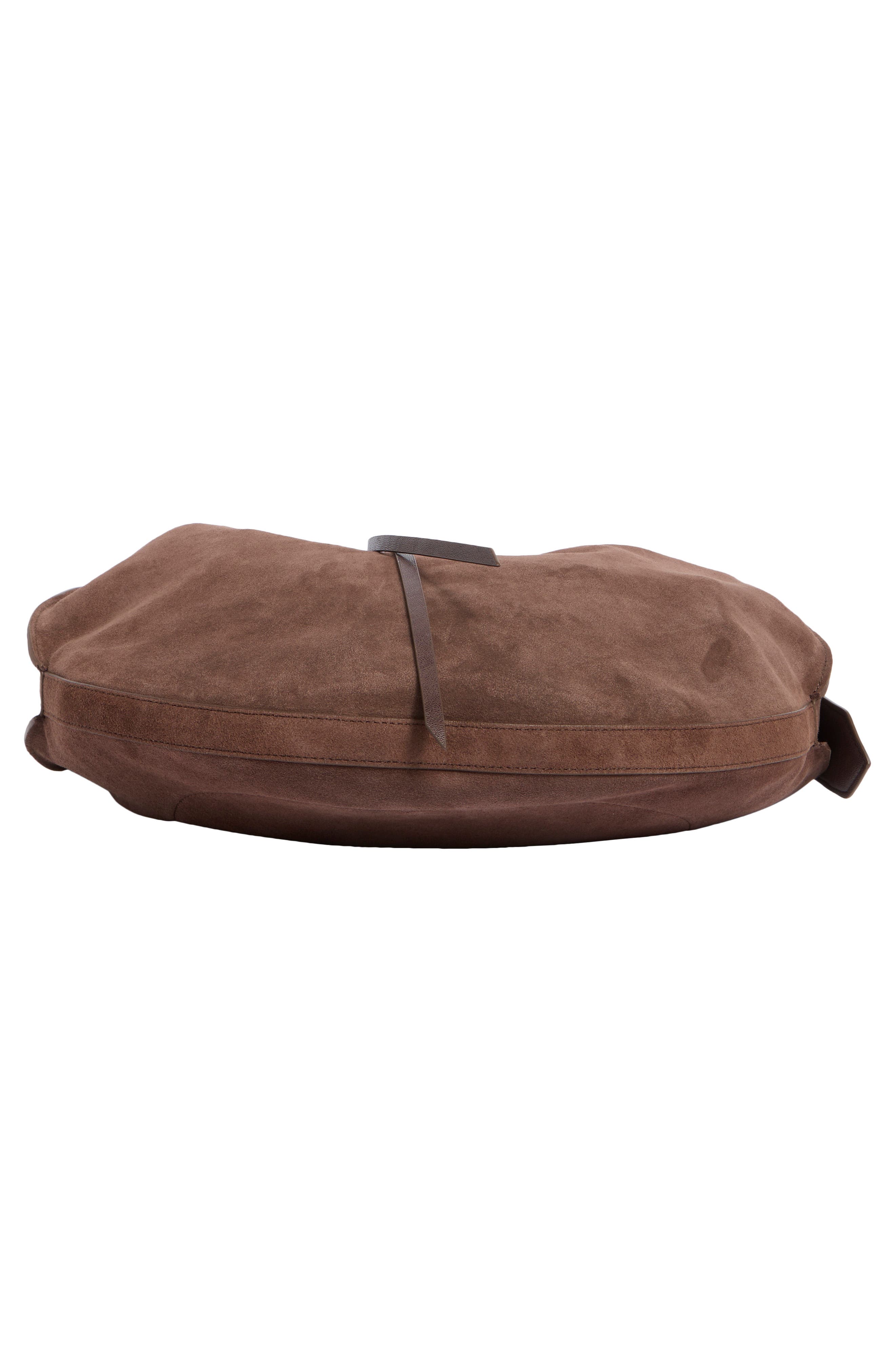 Dolce Vita Oakley Large Suede Hobo Bag, Alternate, color, Chocolate