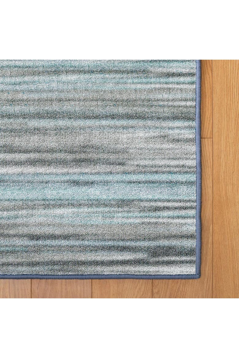 Sense of Place Nature's Stripes Carpet - Blue - 4' x 6' Rectangle, Alternate, color, Blue