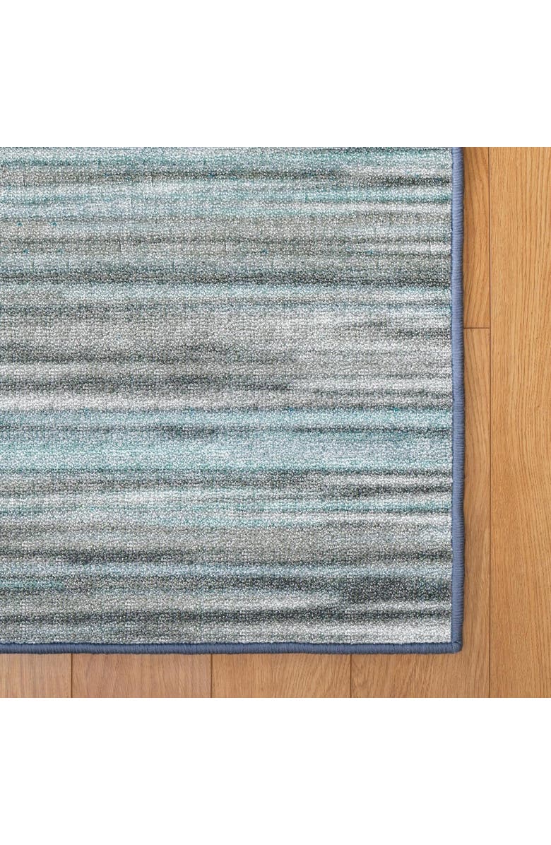Kaplan Early Learning Company Sense of Place Nature's Stripes Carpet - Blue - 4' x 6' Rectangle, Alternate, color, Blue