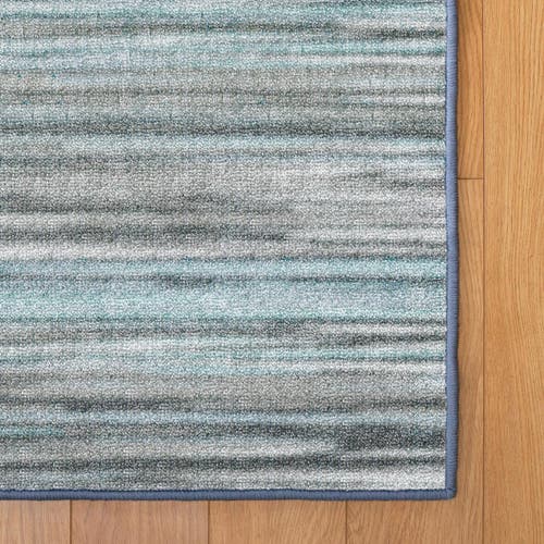 Kaplan Early Learning Company Sense Of Place Nature's Stripes Carpet In Blue