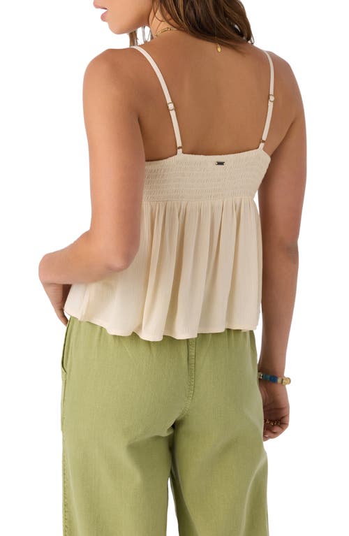 O'neill Reeta Babydoll Camisole In Tapioca