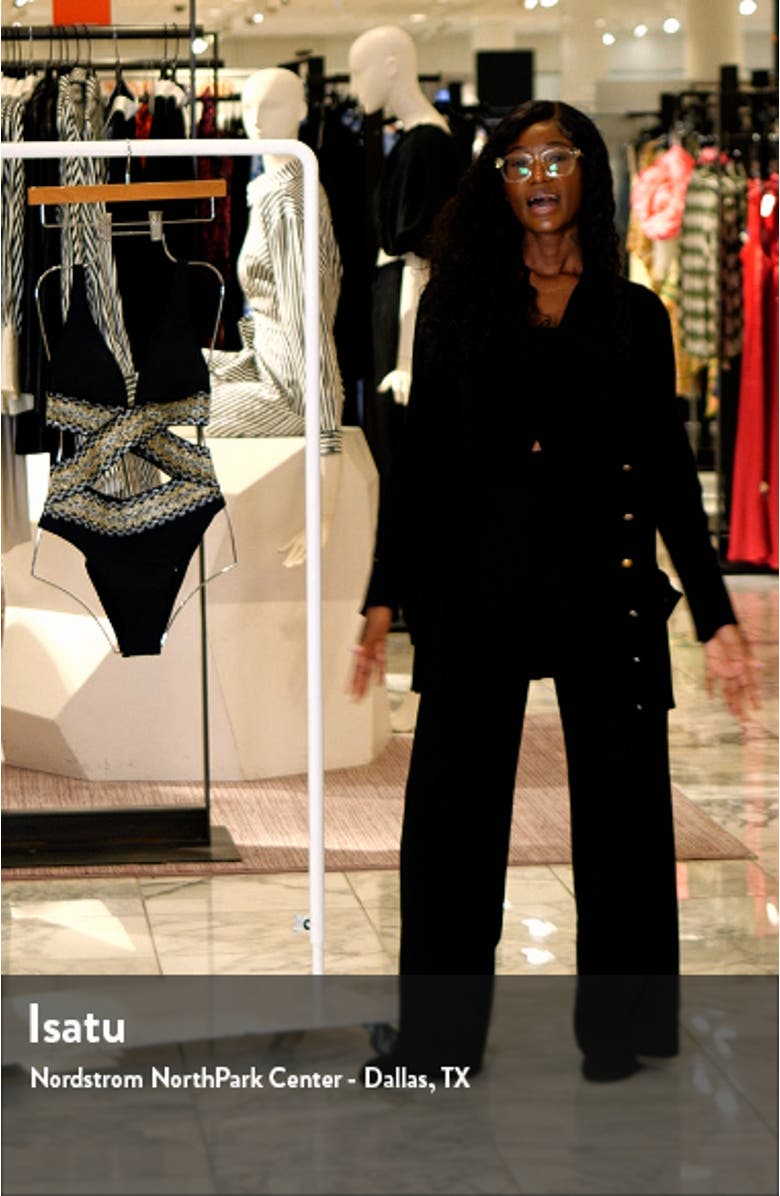 Metallic Wrap Swimsuit, sales video thumbnail