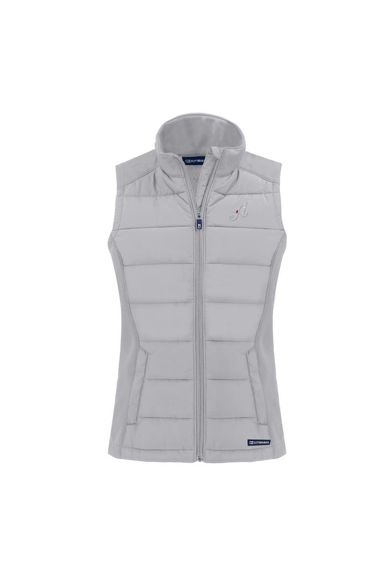 Cutter & Buck Women's Cutter & Buck  Gray Reno Aces Evoke Hybrid PrimaLoft Eco Softshell Recycled Full-Zip Vest, Alternate, color, 
