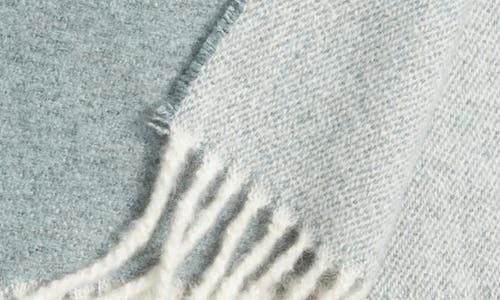 Nordstrom Plaid Fringe Throw Blanket In Green