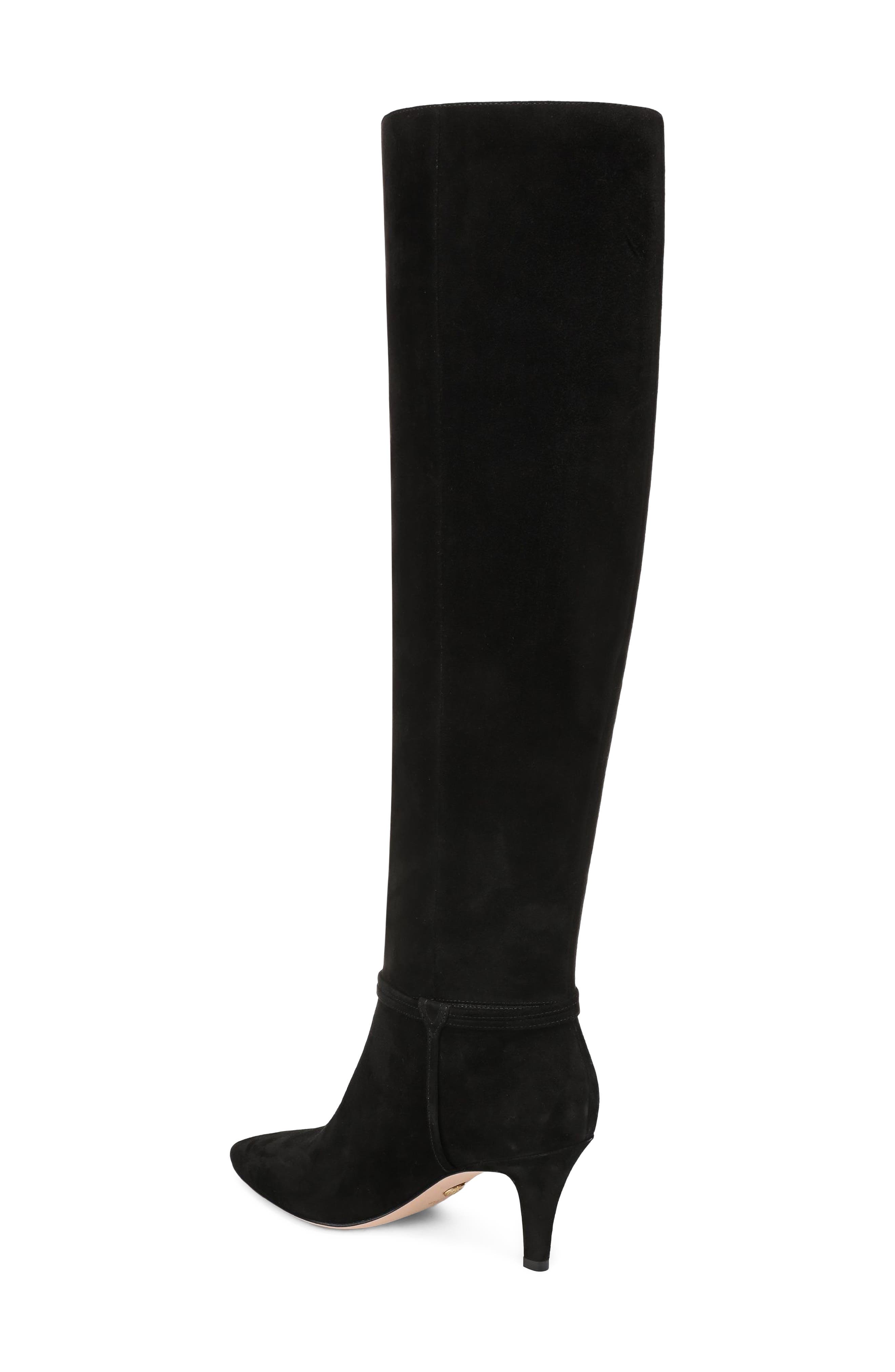 Angeline Knee High Boot, Alternate, color, BLACK SUEDE