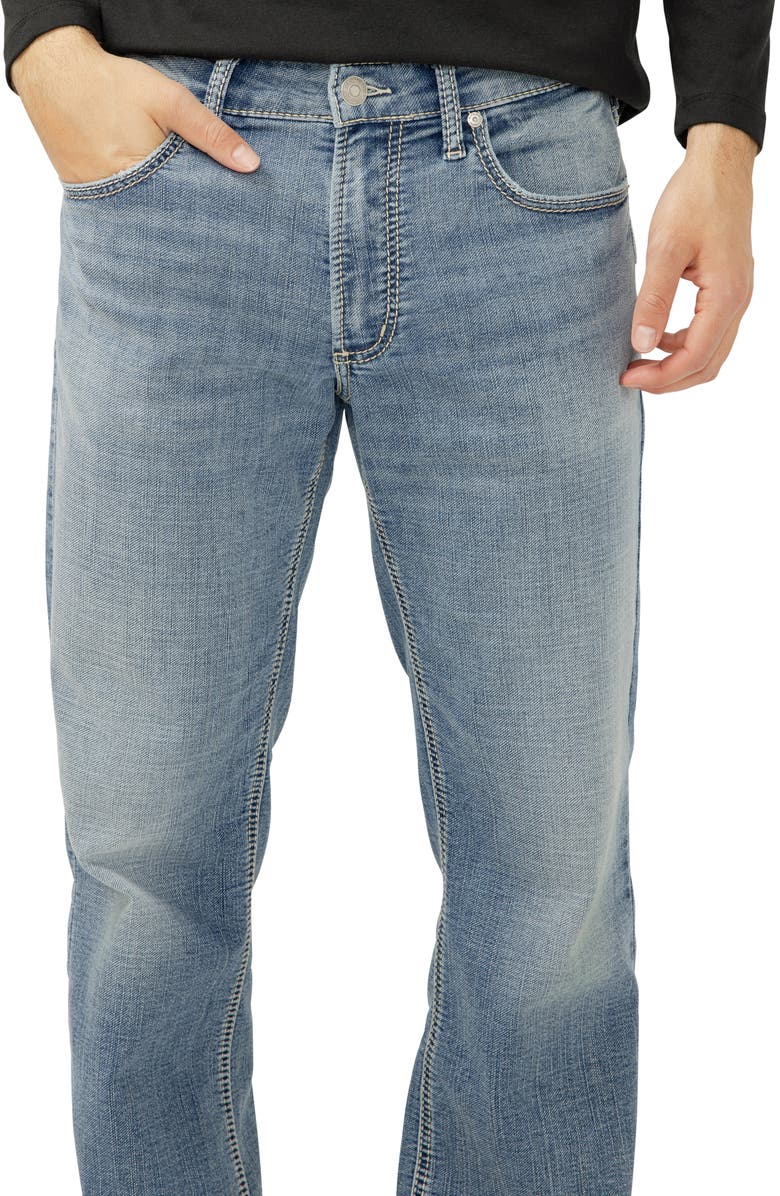 Silver Jeans Co. Zac Relaxed Fit Straight Leg Jeans, Alternate, color, Bond
