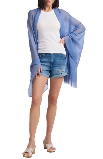 Vince Modal & Cashmere Scarf In Azure Gem
