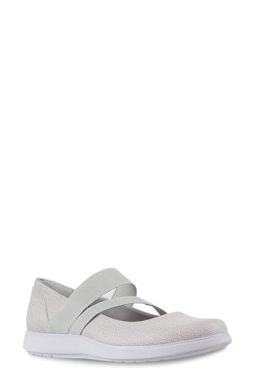 Munro Cass Mary Jane Flat In Taupe Nubuck