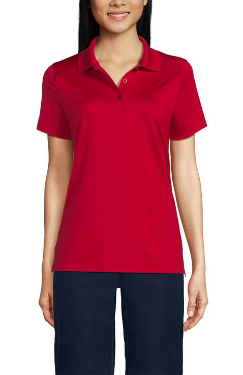 School Uniform  Short Sleeve Feminine Fit Rapid Dry Polo Shirt