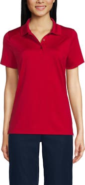 Lands' End School Uniform  Short Sleeve Feminine Fit Rapid Dry Polo Shirt