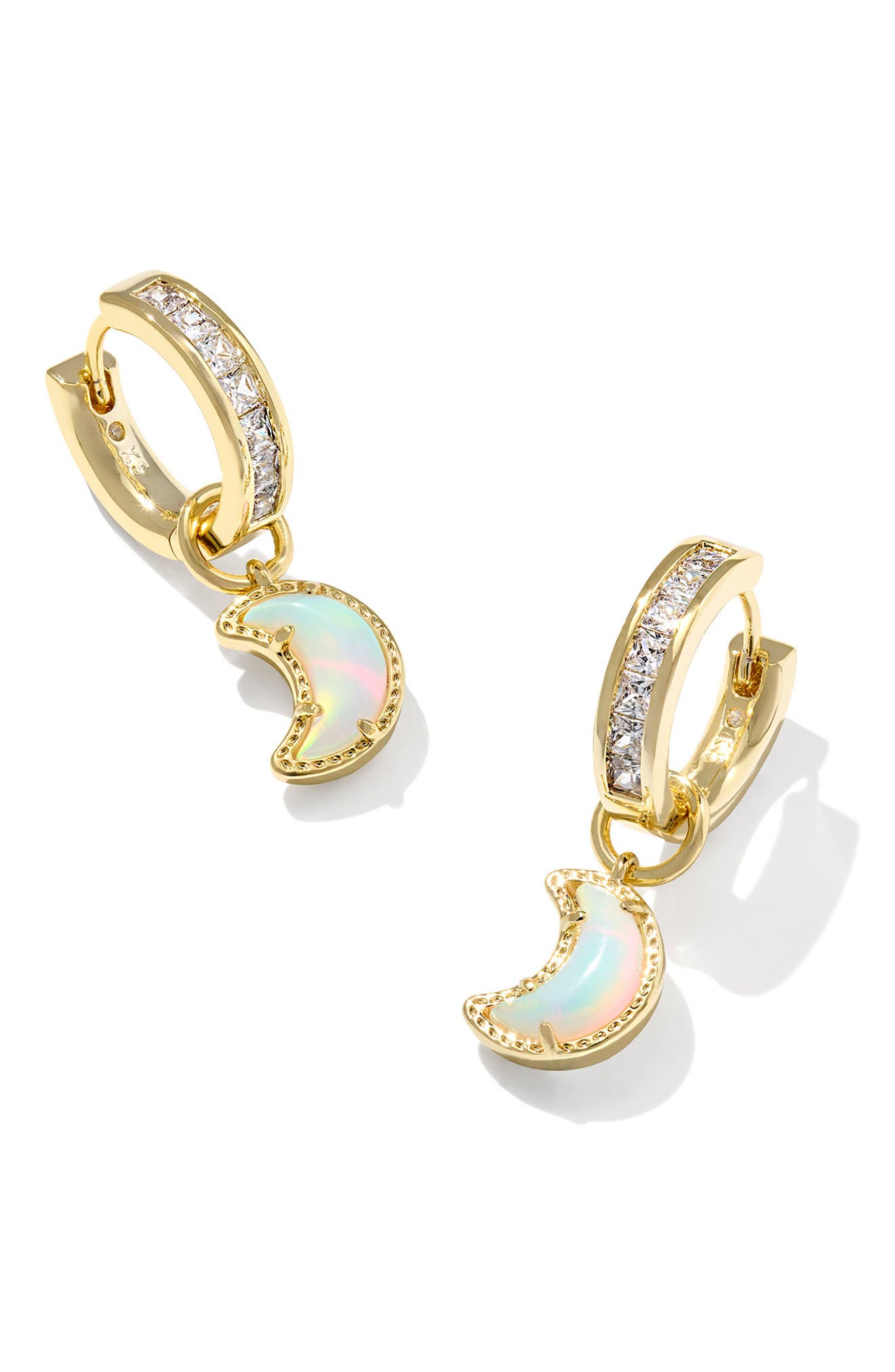 Moon Huggie Earrings