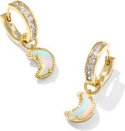 Kendra Scott Moon Huggie Earrings
