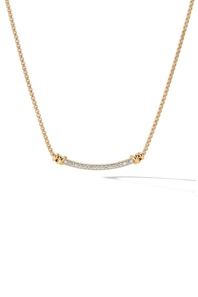 Petite Helena Wrap Diamond Station Necklace, Main, color, DIAMOND/ YELLOW GOLD
