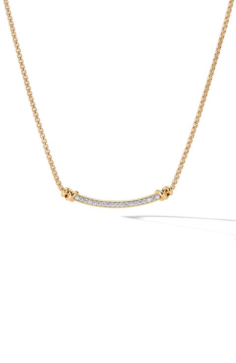 Petite Helena Wrap Diamond Station Necklace