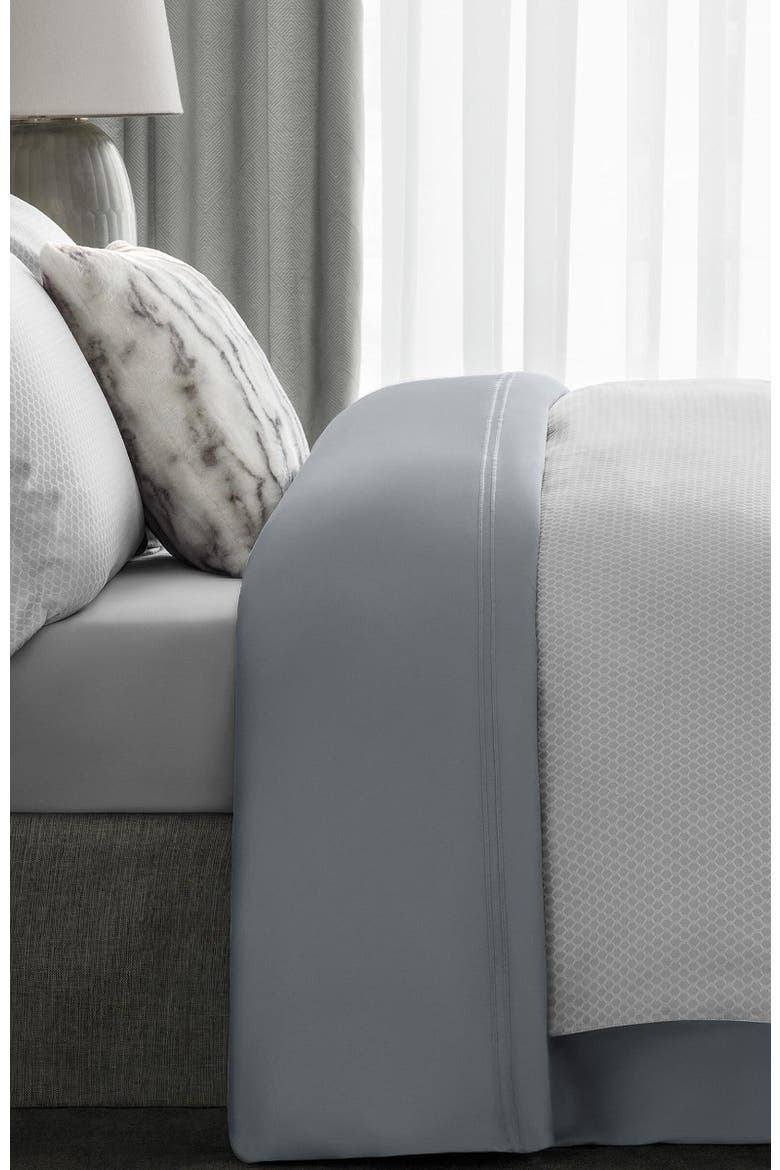Blake Fitted Sheet, Alternate, color, Grey