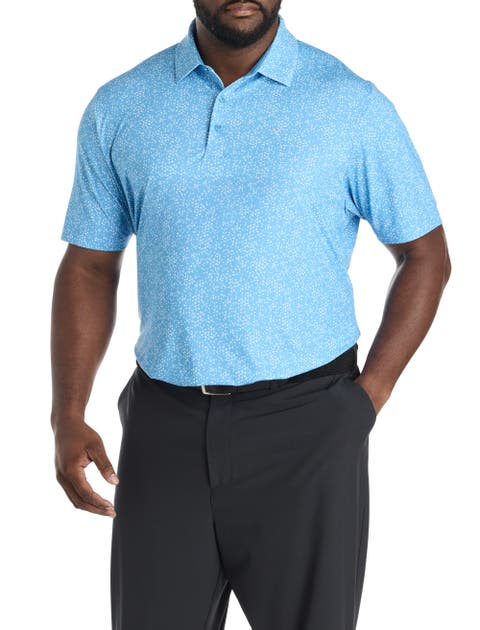 Big & Tall Micro Chevron Print Polo Shirt
