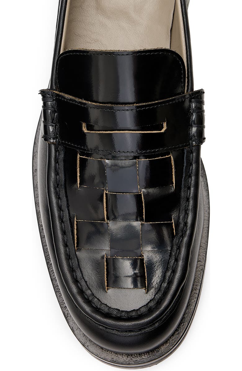 AllSaints Bloom Woven Penny Loafer, Alternate, color,