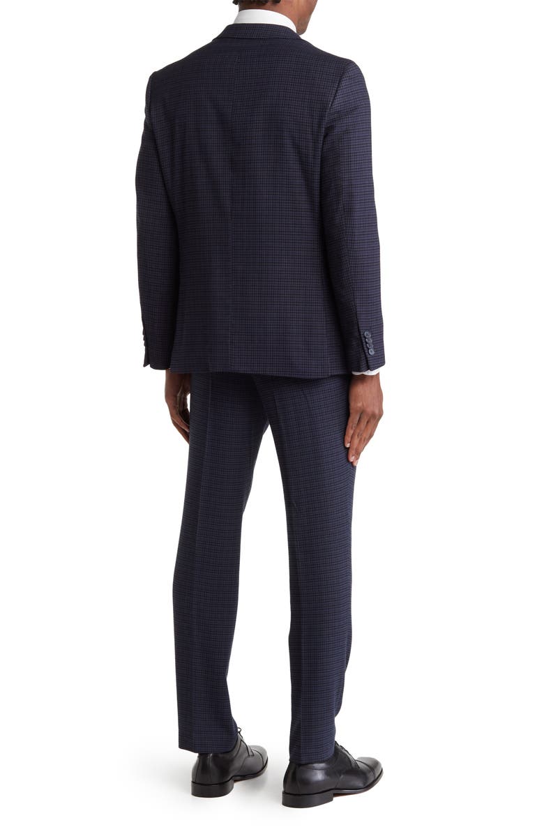 SAVILE ROW CO Check Two-Piece Suit, Alternate, color, Blue