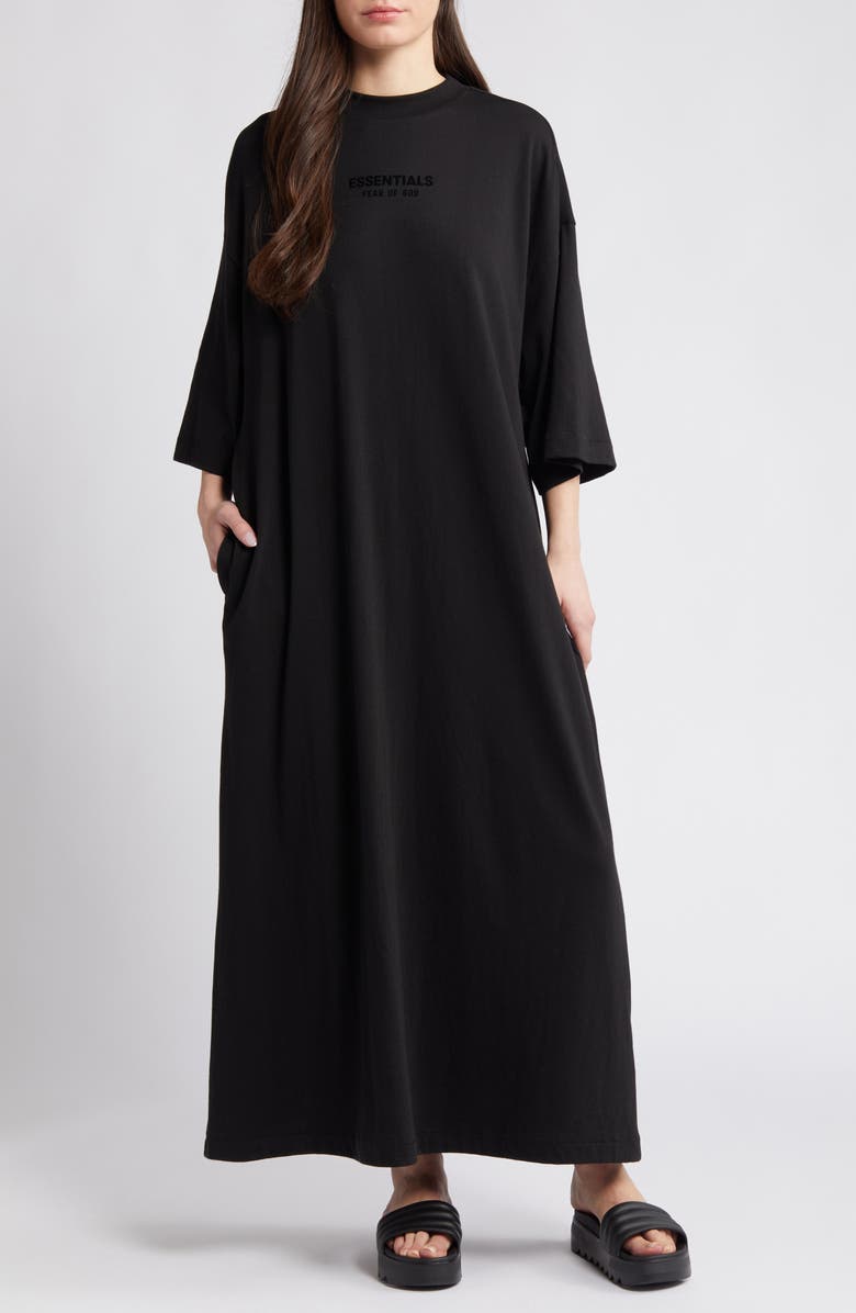 Fear of God Essentials Cotton Blend T-Shirt Dress, Main, color, 