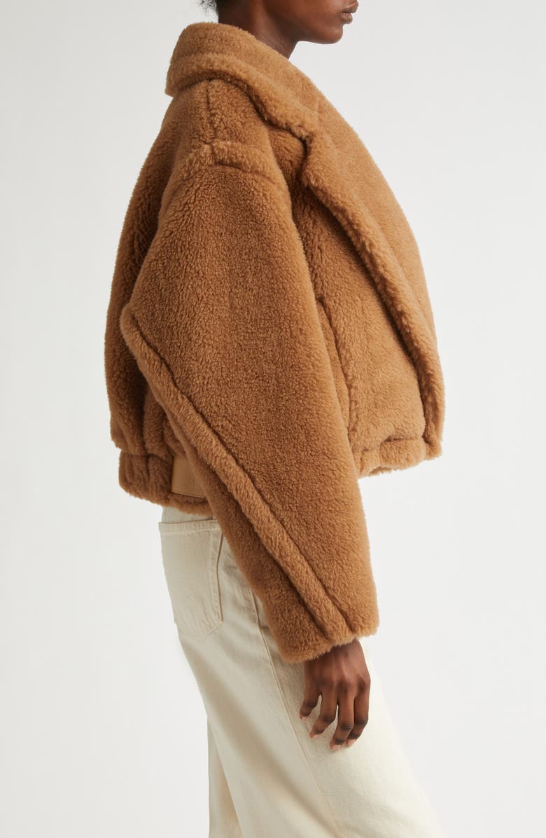 Max Mara Gardone Teddy Bear Icon Crop Jacket, Alternate, color,