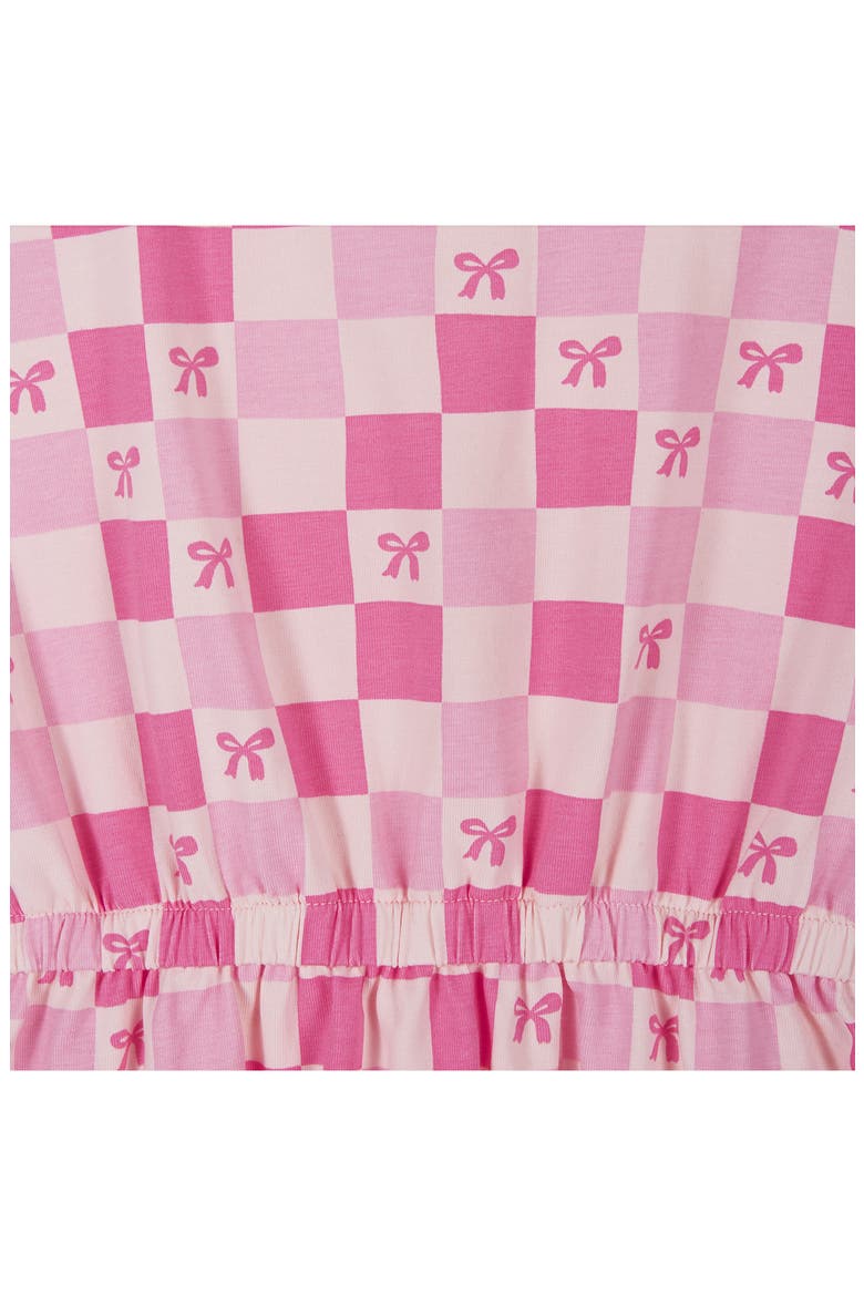 Kids' Ruffle Sleeve Jersey Dress, Alternate, color, PKT- PINK CHERRY