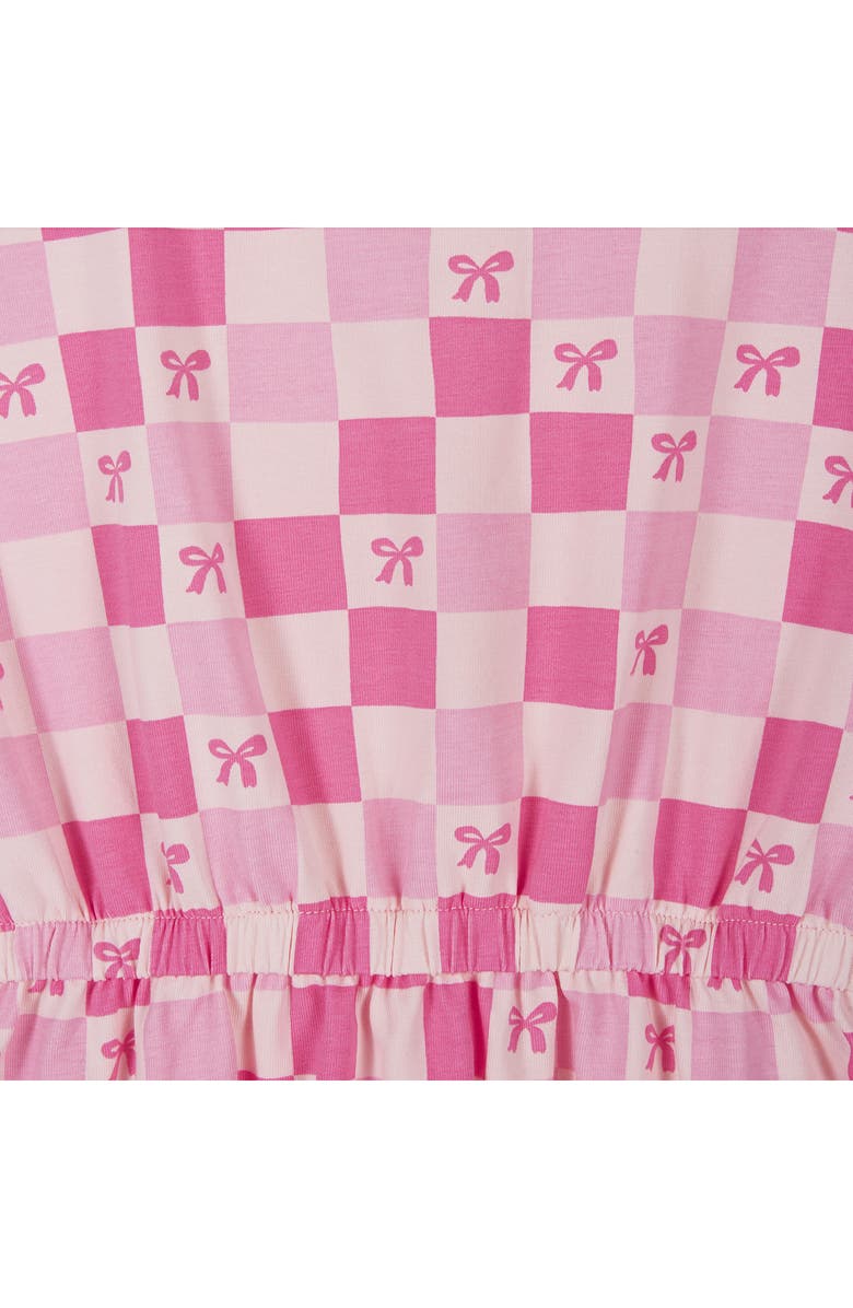 Andy & Evan Kids' Ruffle Sleeve Jersey Dress, Alternate, color, Pkt- Pink Cherry